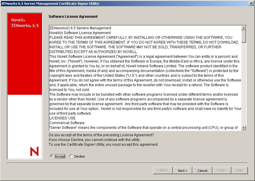 �mSoftware License Agreement�n�y�[�W�B