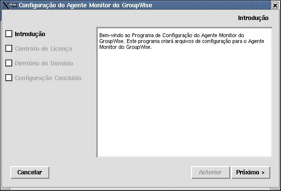Página de configuração do Monitor