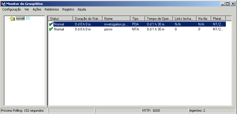 Console do Agente Monitor