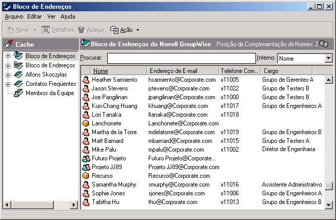 O Bloco de Endereços
