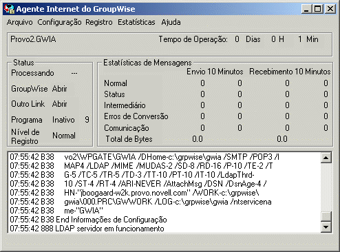 Console do Agente Internet