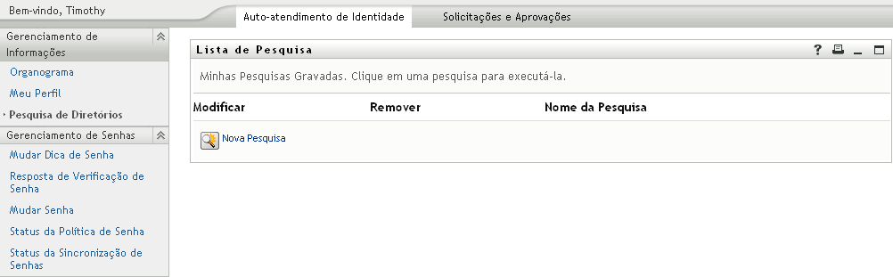 Página Pesquisa do Diretório