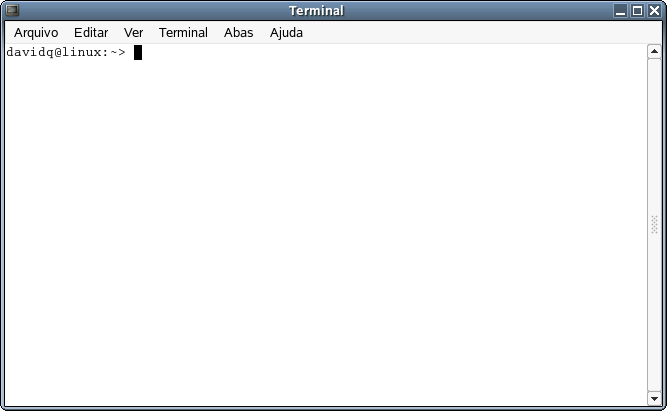 Comparando o prompt de linha de comando do Windows ao Terminal do Novell Linux Desktop