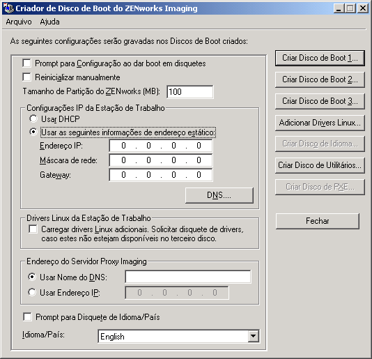 Imaging Boot Disk Creator