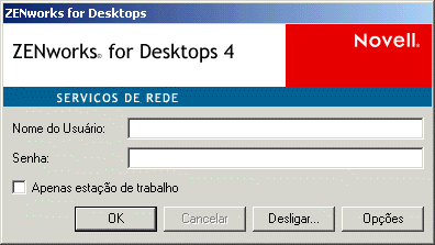 ZfD Management Agent Login Dialog