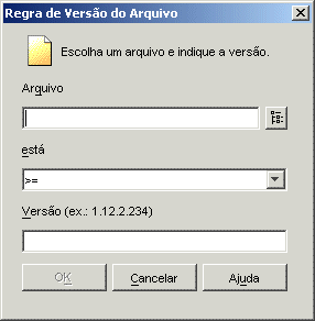 Caixa de dilogo Regra de Verso do Arquivo