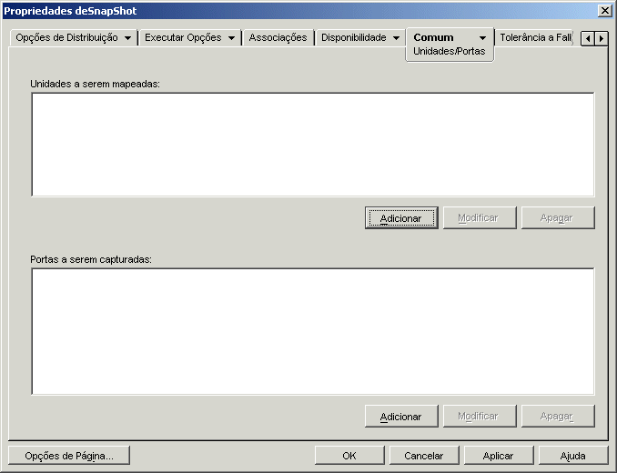 Objeto Aplicativo > guia Comum > pgina Unidades/Portas