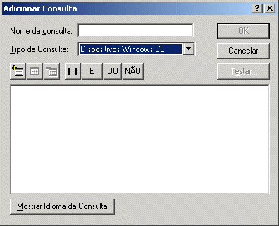 Caixa de diálogo Adicionar Consulta