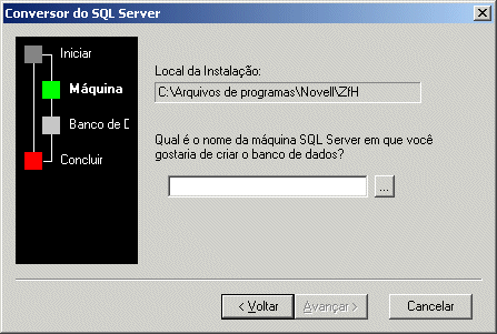 Pgina Conversor do SQL Server
