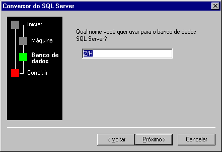 Pgina Conversor do SQL Server