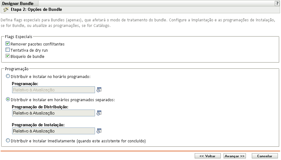 Página Flags Especiais