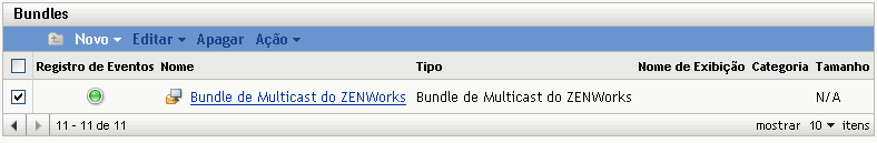guia Bundles: bundles disponíveis exibidos