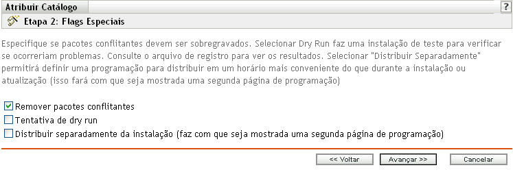 Página Flags Especiais