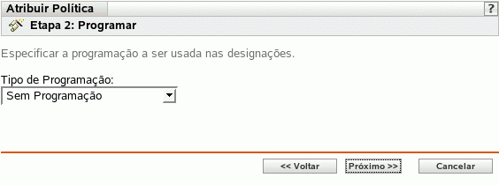 Página Programação