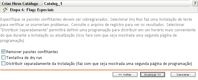 Página Flags Especiais