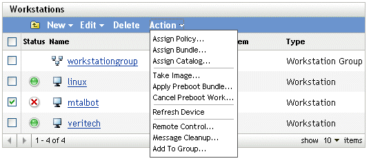 Ponto de início da limpeza de mensagens