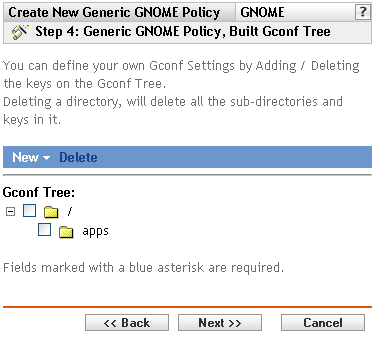 Página Árvore Gconf Compilada