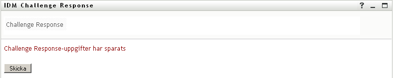 Lyckat Challenge Response för lösenord