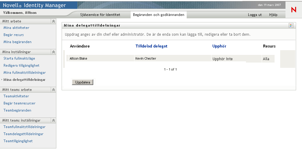 Sidan Mina ombudstilldelningar