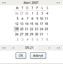 Kontrollen Kalender 