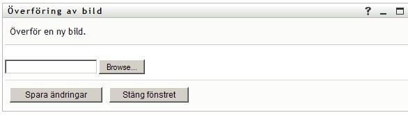 På sidan Filöverföring kan du bläddra till bilden som du vill infoga i din profil 