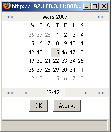 Kontrollen Kalender 