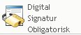 Ikonen Digital signatur krävs 