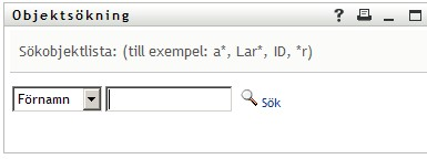Uppslagningssidan uppmanar dig att ange sökvillkor