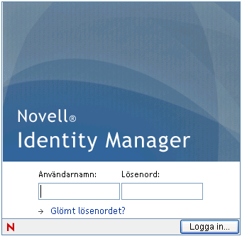 Ange användarnamn och lösenord i inloggningsfönstret