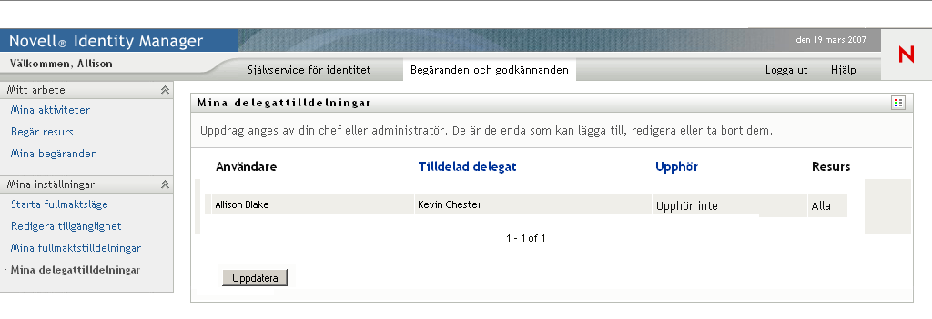 Sidan Mina ombudstilldelningar