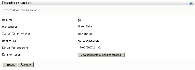 Sidan Information om beställning 