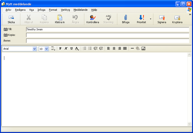 Skicka ett e‑postmeddelande till en användare från användarens profilsida