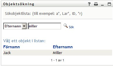 Du uppmanas att ange sökvillkor