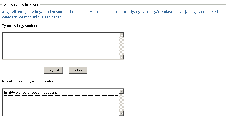 Listan Nekad för den angivna perioden 
