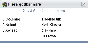 Skärmbilden Flera godkännare 