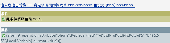 输入或输出转换 - 将电话号码格式重新从 nnn-nnn-nnnn 设置为 (nnn) nnn-nnnn