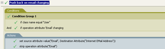 电子邮件发生更改时设回原值