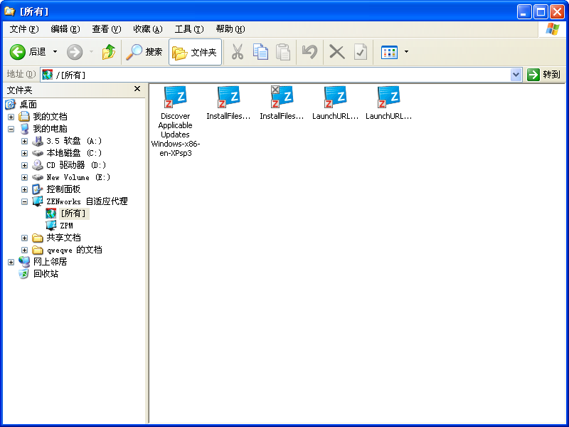 ZENworks Explorer - Windows 资源管理器视图
