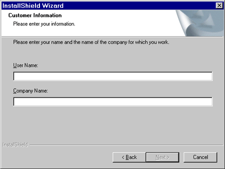 Customer Information page