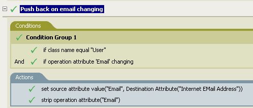 Description: Push Back on E-mail Changing
