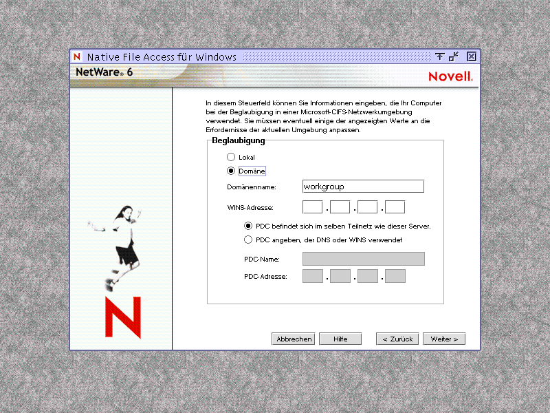 Bildschirm mit Dom�nenbeglaubigung