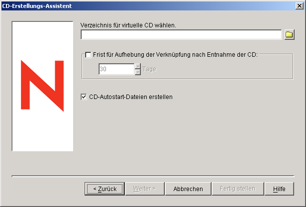 CD-Erstellungs-Assistent: Seite 