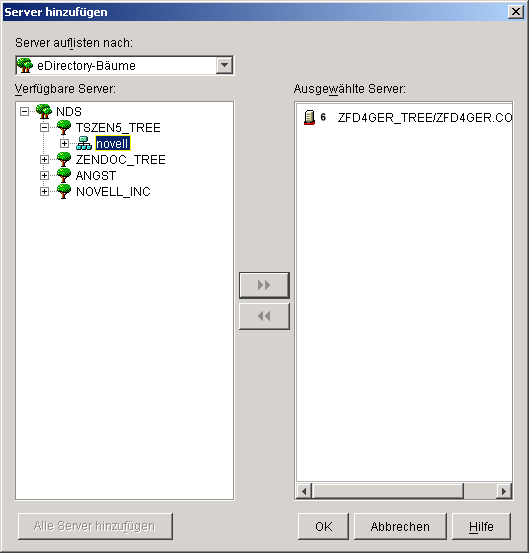 Screenshot des Dialogfelds 