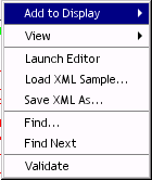 XML DOM context sensitive menu.