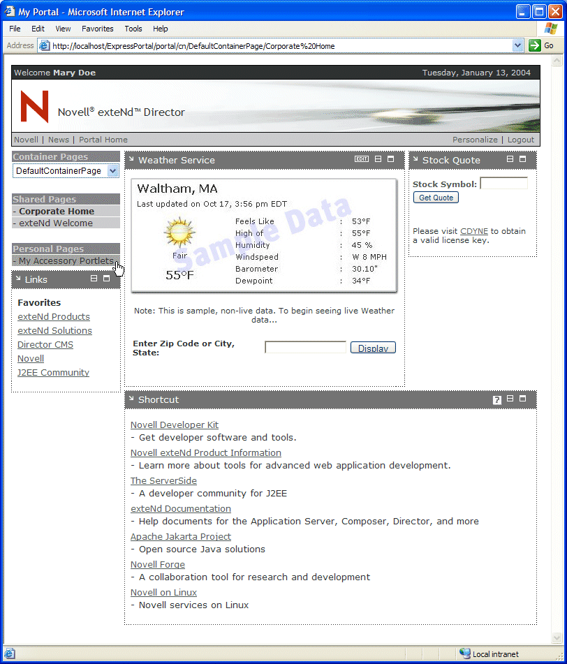 PageWithMyAccessoryPortlet