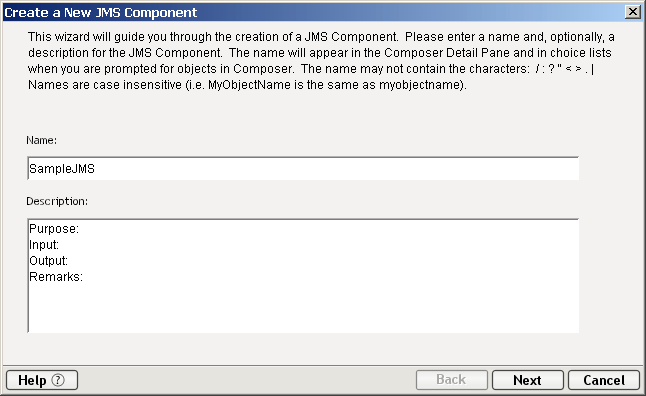 CreateNewJMSComponent