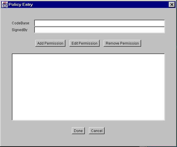 Blank Add Entry Dialog