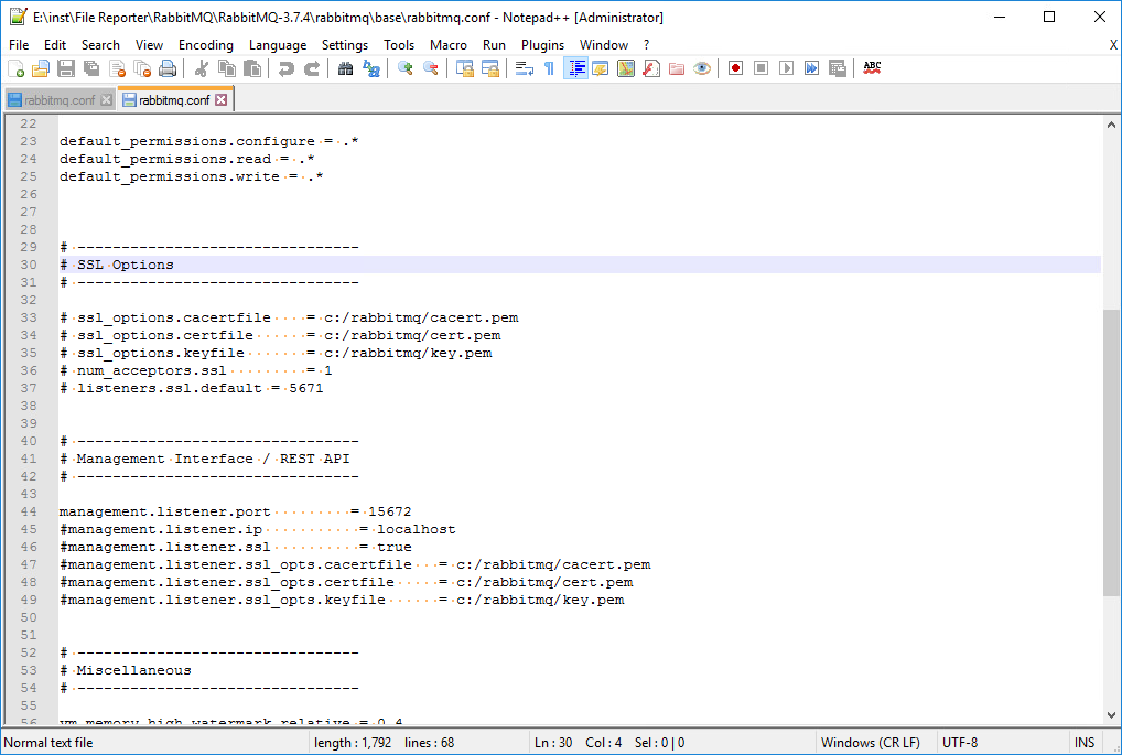Creating Certificates for RabbitMQ Micro Focus File Reporter 3.6