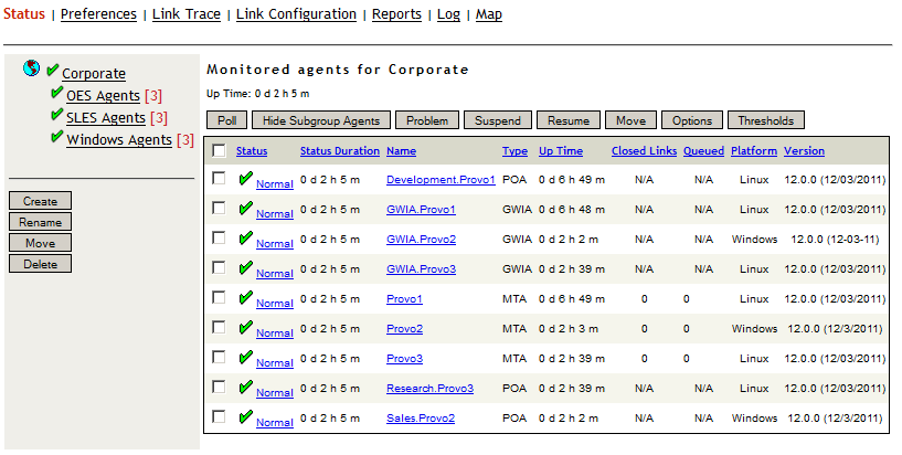 Monitor Agent Web Console