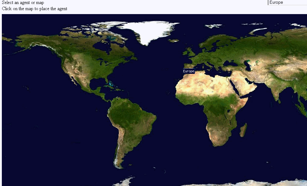 Image map with region labeled